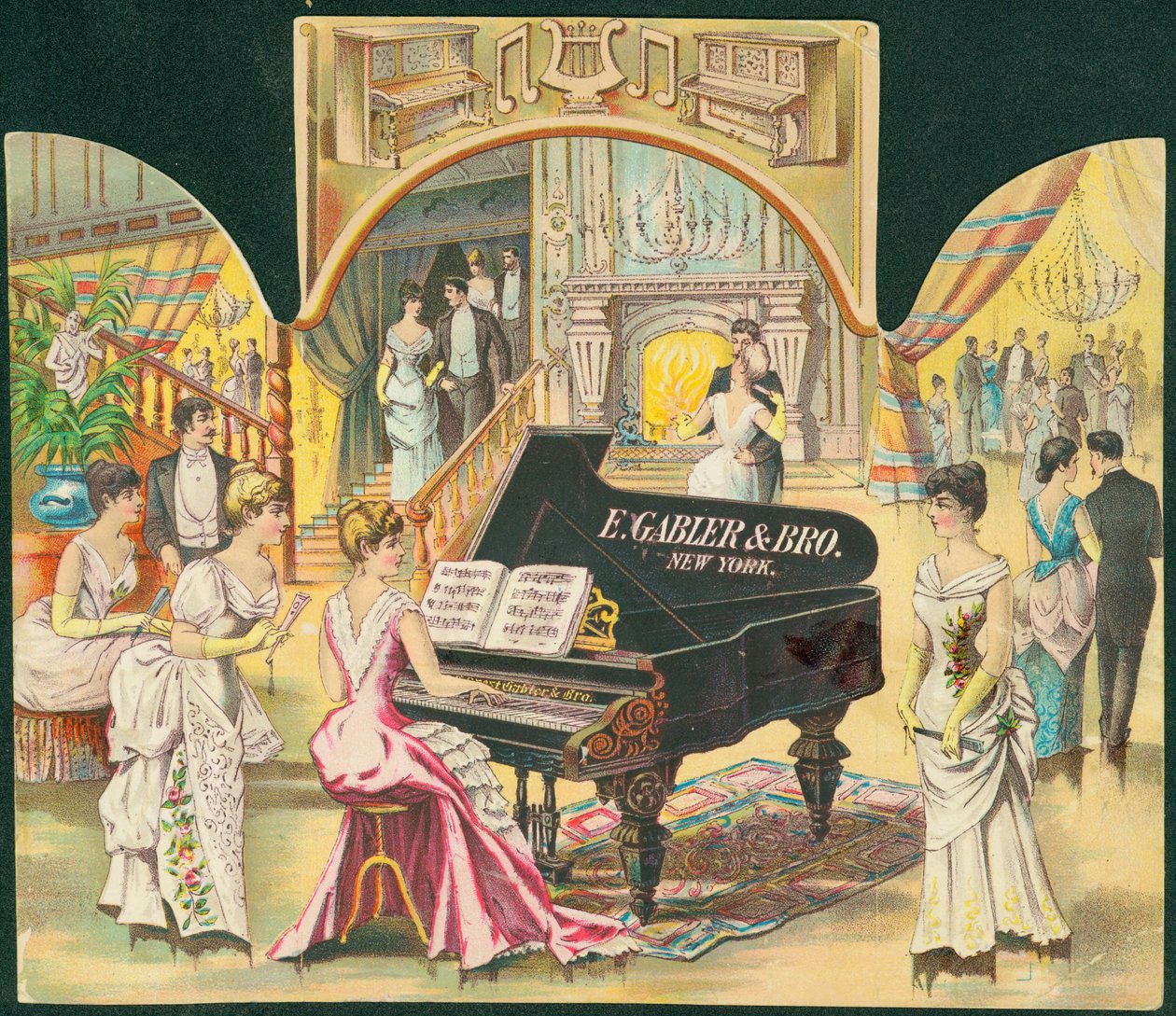 E. Gabler & Bro.، New York [pianos] بواسطة المدرسة الأمريكية