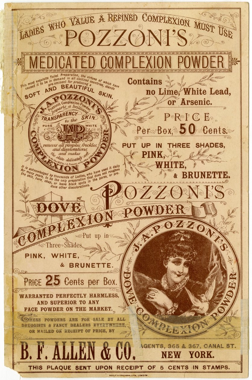 Pozzonis Dove Complexion Powder [بطاقة تجارية مقابل] (litho [بطاقة تجارية]) بواسطة المدرسة الأمريكية