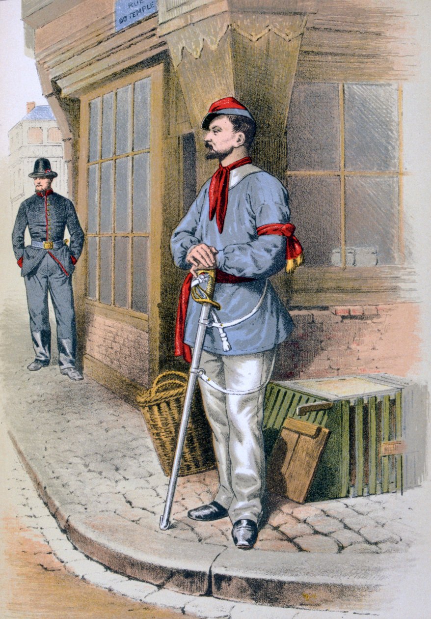 الحرس المدني الباريسي ، 1887 بواسطة A. Lemercier