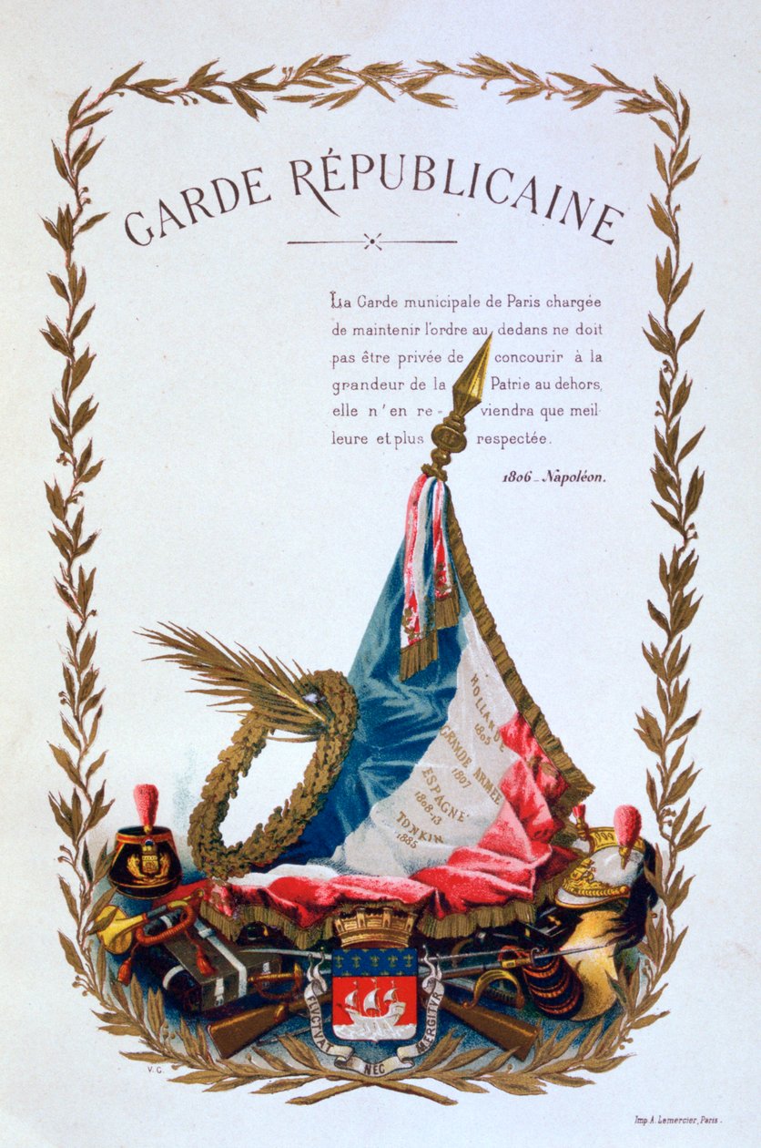الحرس الجمهوري ، 1887 بواسطة A. Lemercier