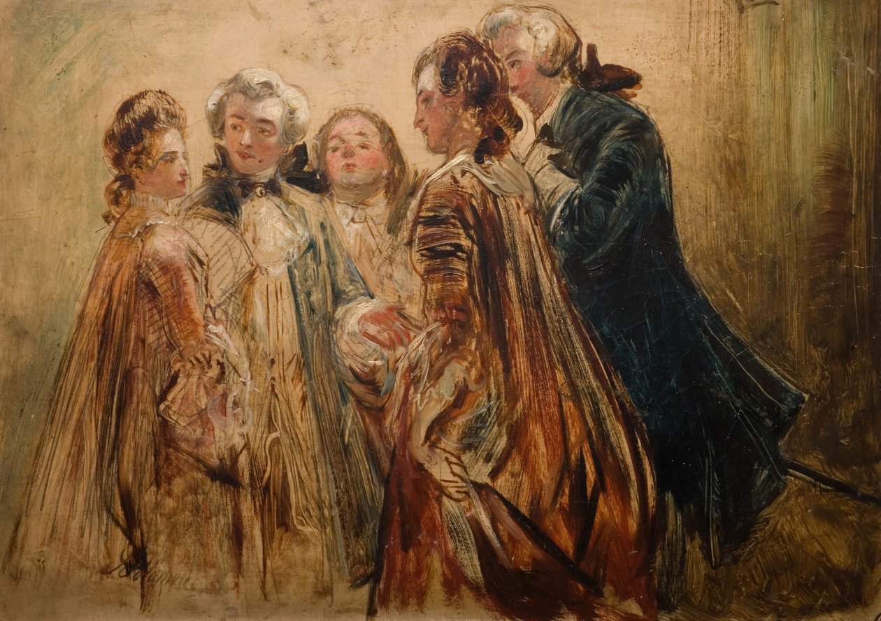 قطعة محادثة ، 1845-1850. بواسطة ابراهام سليمان
