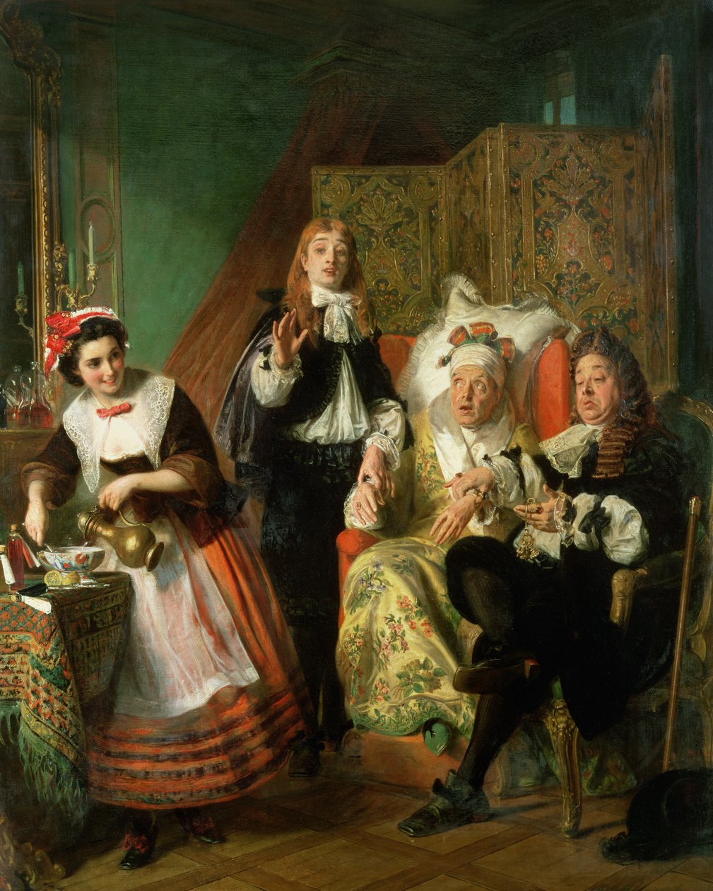 المرض الخيالي ، 1861 بواسطة ابراهام سليمان