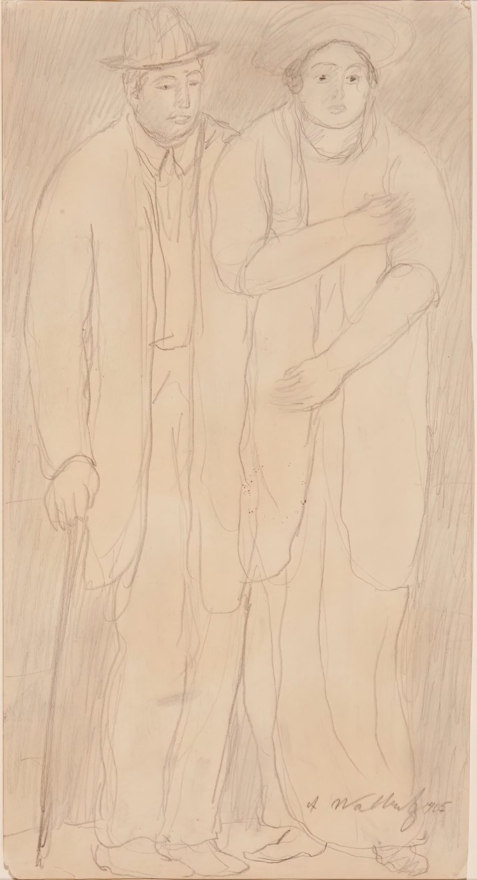 رجل وامرأة ، 1905. بواسطة ابراهام والكويتز