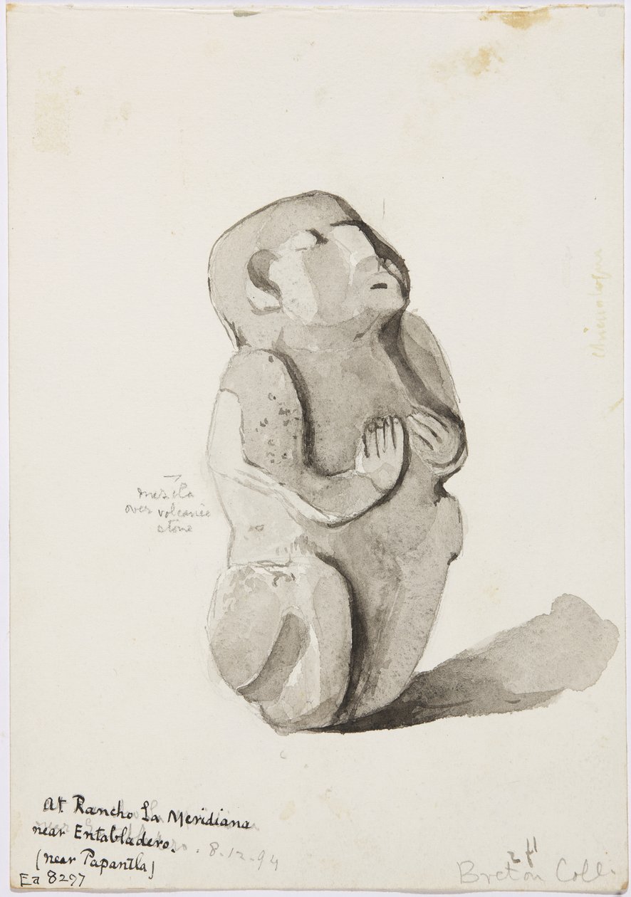 A stone statue from Papantla بواسطة أديلا بريتون