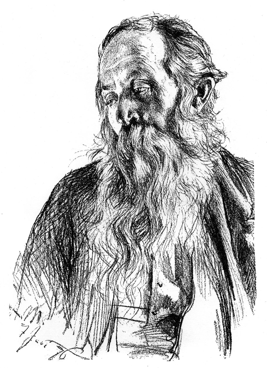 دراسة يهودي ، c1880-1882 بواسطة أدولف مينزل