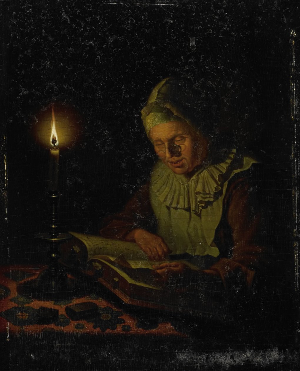 قراءة امرأة عجوز بواسطة Adriaan Meulemans