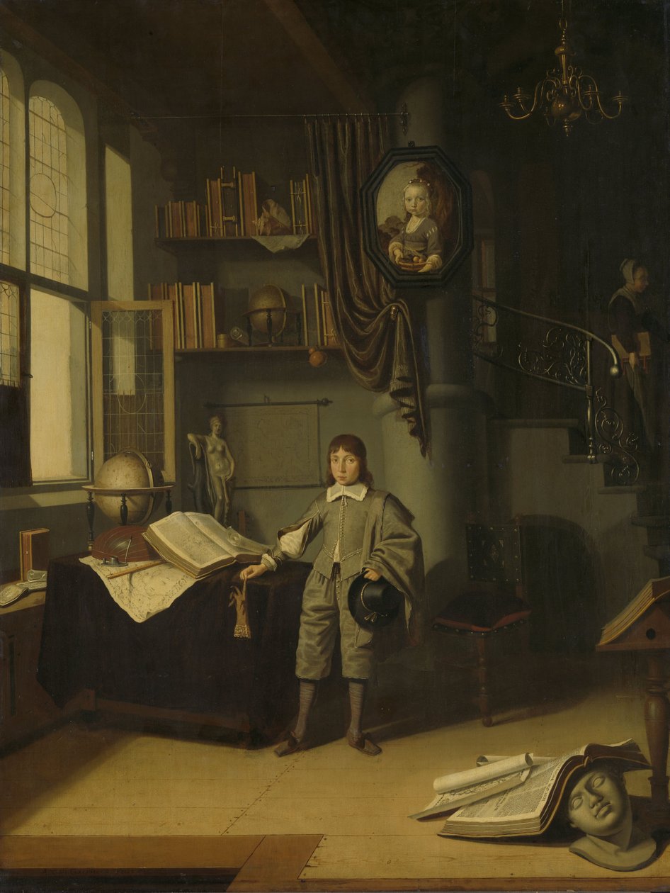 شاب في دراسة بواسطة Adriaen van Gaesbeeck