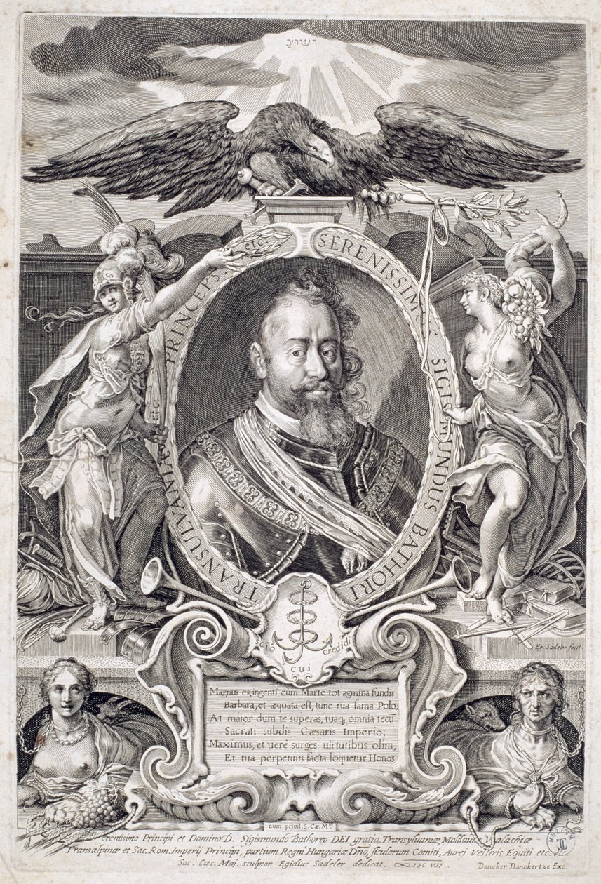 سيجسموند باثوري (1572-1613) 1607 بواسطة Aegidius Sadeler أو Saedeler