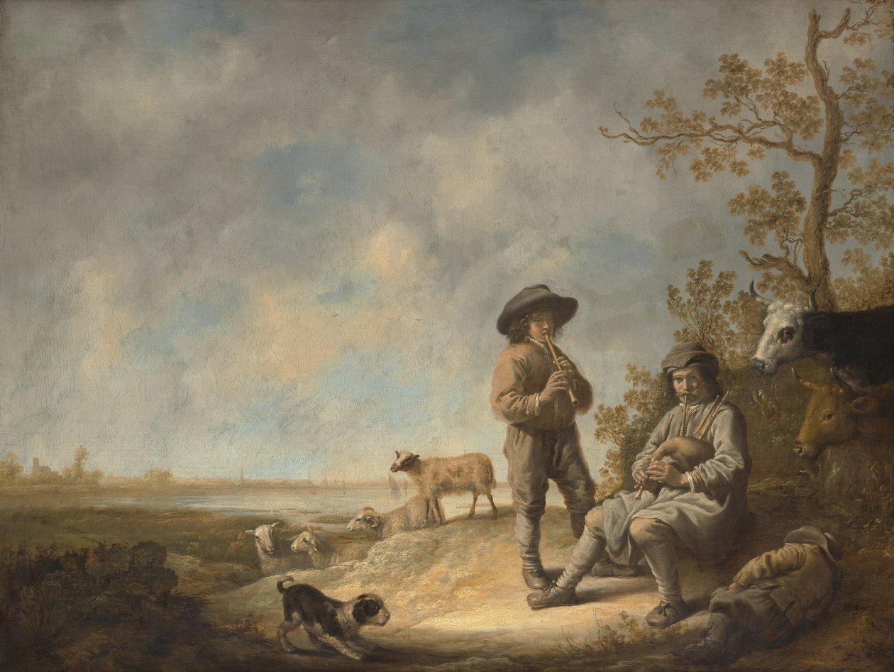 رعاة الأنابيب ، كاليفورنيا. 1643-44. بواسطة آلبرت كويب