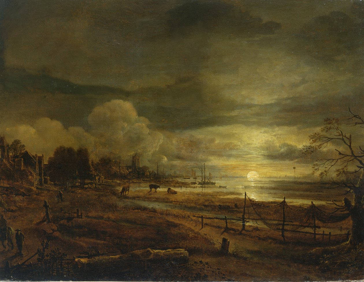 قناة مونرايز بواسطة Aert van der Neer