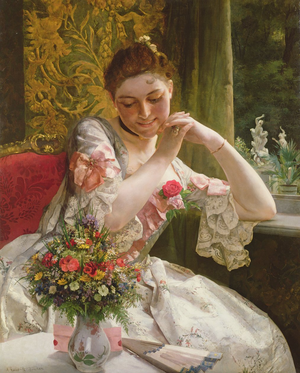 الباقة (c.1880) بواسطة ألبرت راودنيتز