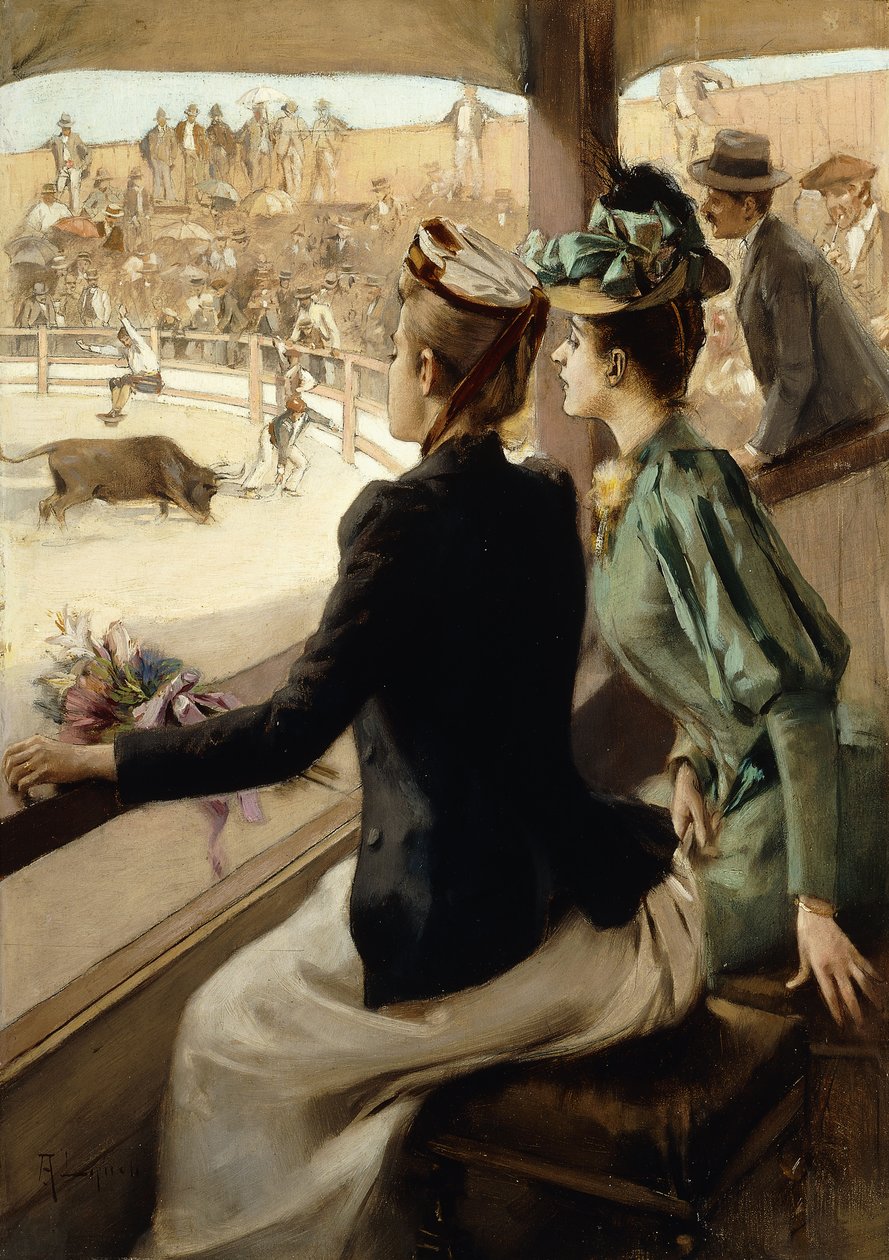 في The Bullfight ، بواسطة ألبرت لينش