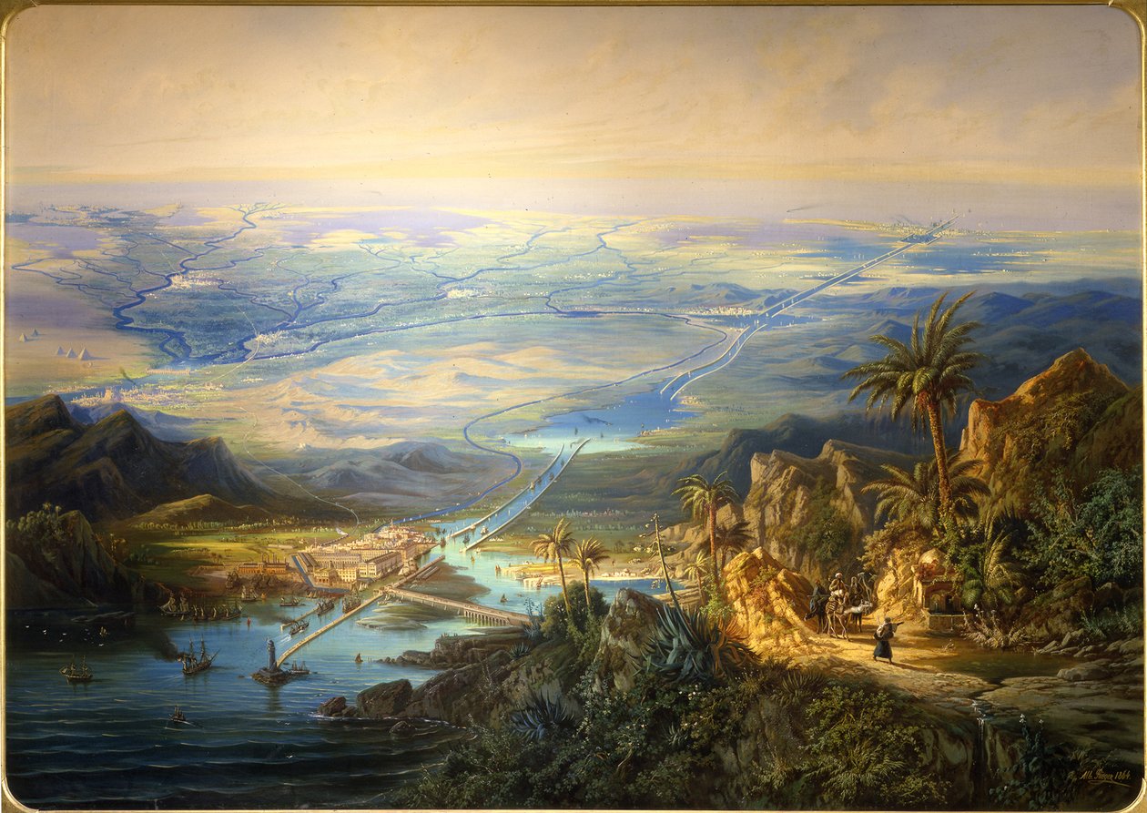 قناة السويس 1864 بواسطة ألبرت ريجر