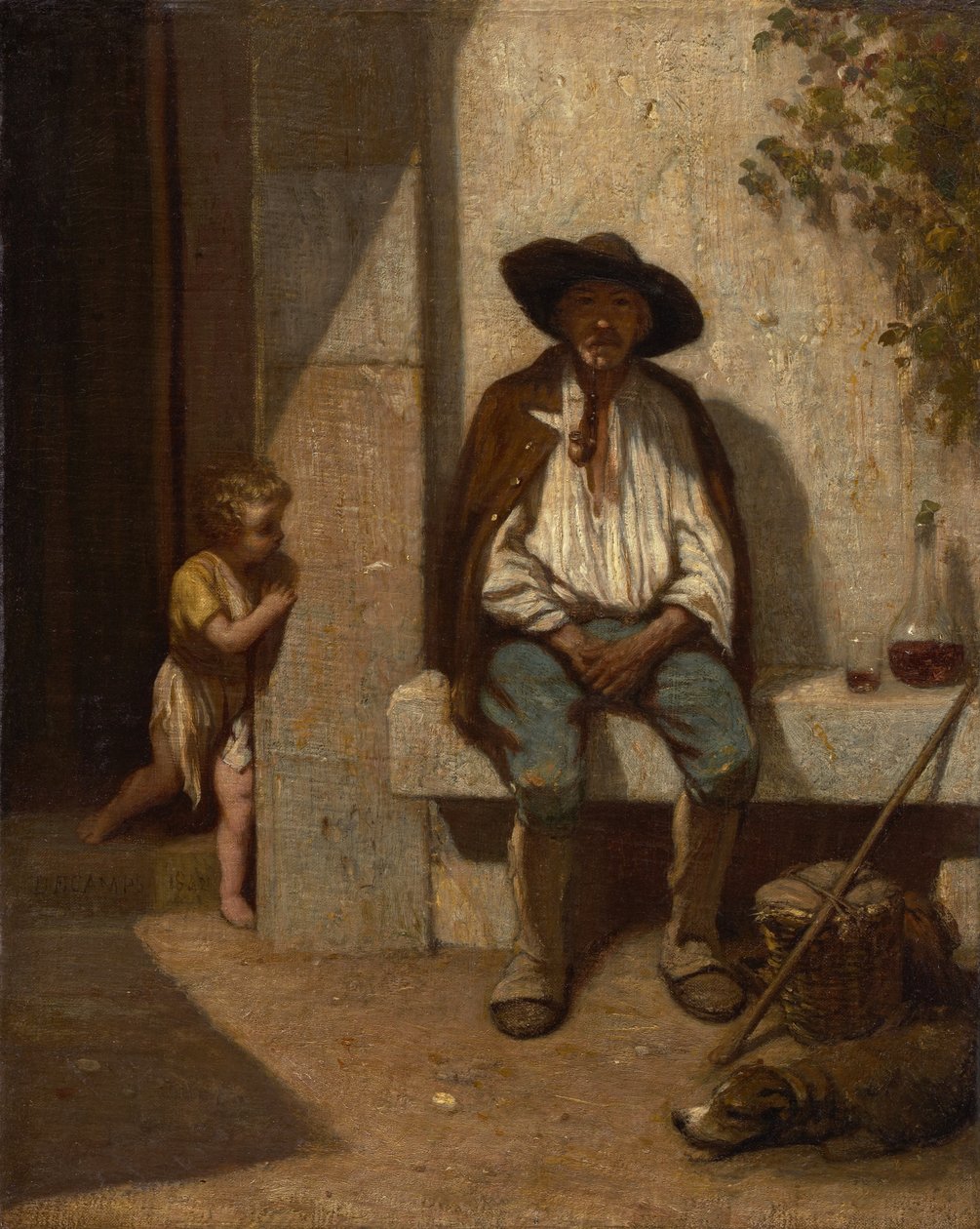 الفلاح الإيطالي ، 1842 بواسطة الكسندر جابرييل ديكامبس