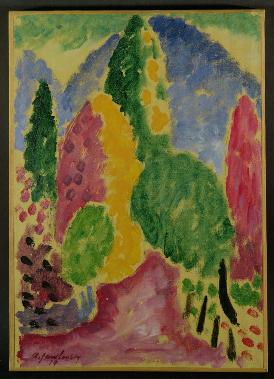 الاختلاف ، 1914 بواسطة Alexej von Jawlensky