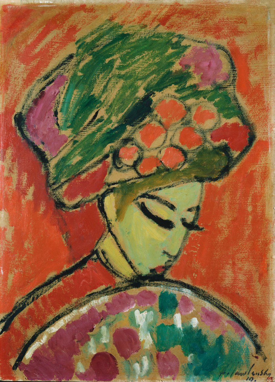 فتاة في العمامة بواسطة Alexej von Jawlensky