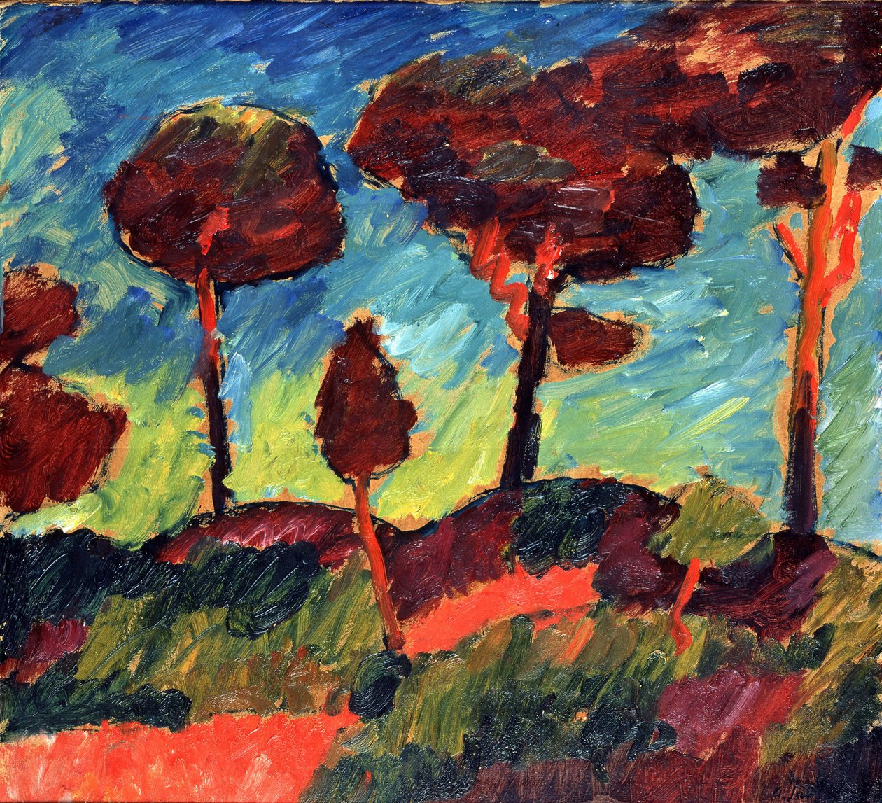 الصنوبر في Prerow بواسطة Alexej von Jawlensky