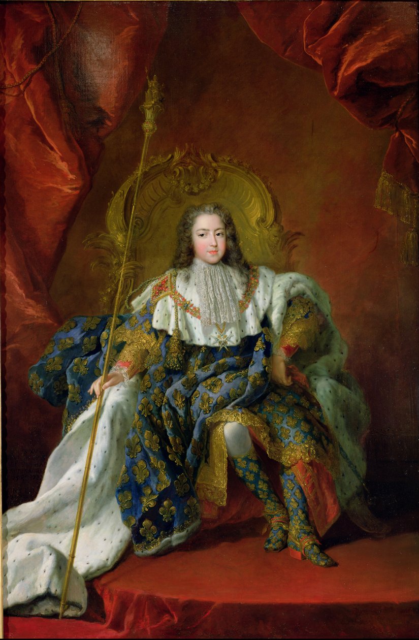 لويس الخامس عشر (1710-74) 1723 بواسطة الكسيس سيمون بيل