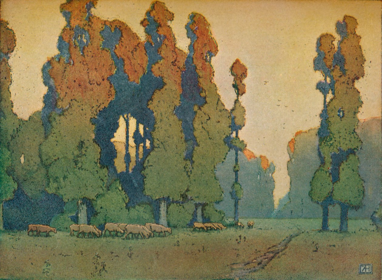 The Glade ، c1910 بواسطة ألفريد هارتلي