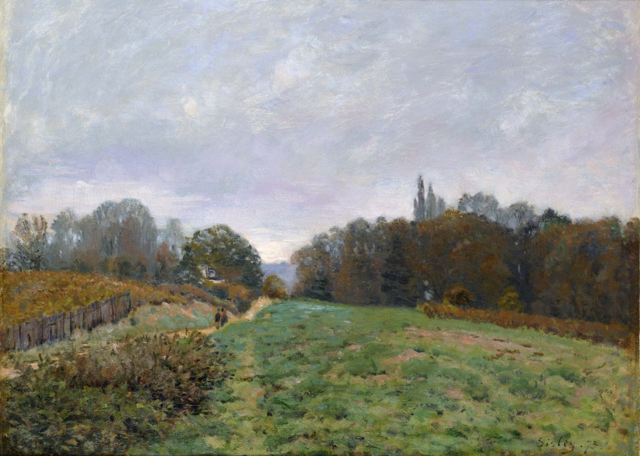 منظر طبيعي في Louveciennes ، 1873 بواسطة الفريد سيسلي