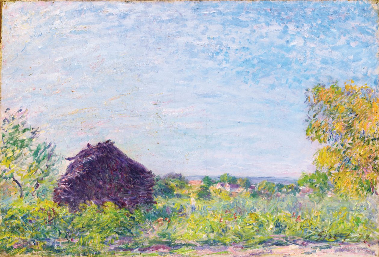 كومة القش ، 1877 بواسطة الفريد سيسلي