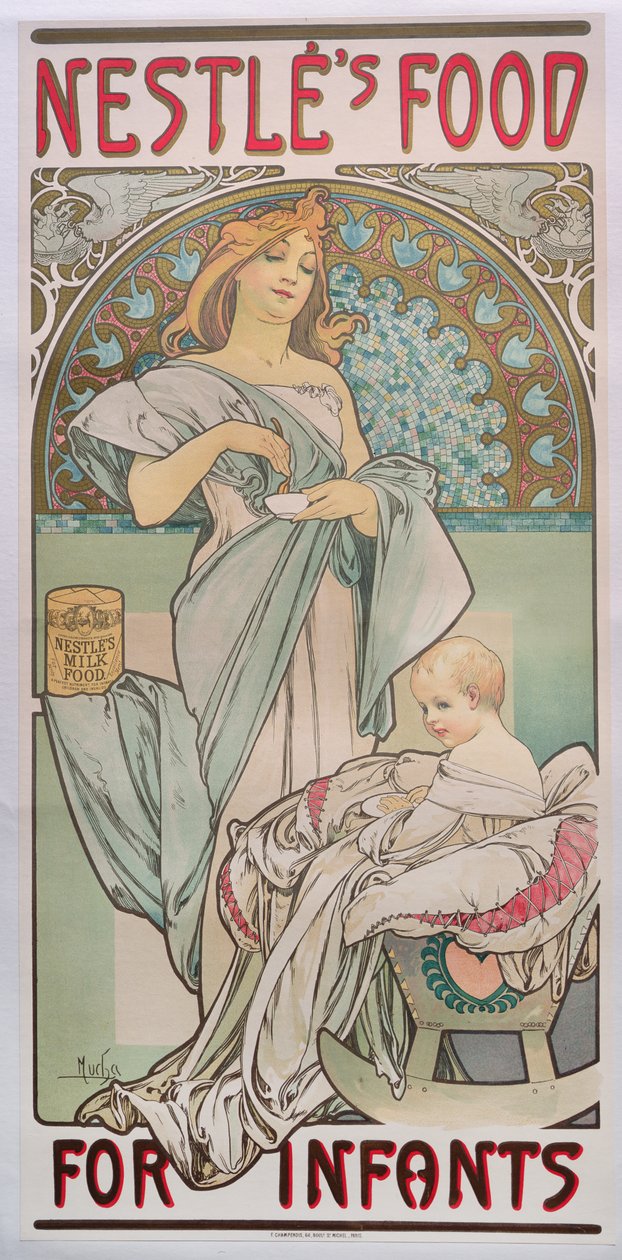 نستله غذاء للرضع ، 1897 بواسطة ألفونس موشا