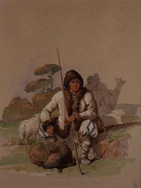 الراعي ، حوالي 1855 بواسطة أماديو بريزيوسي