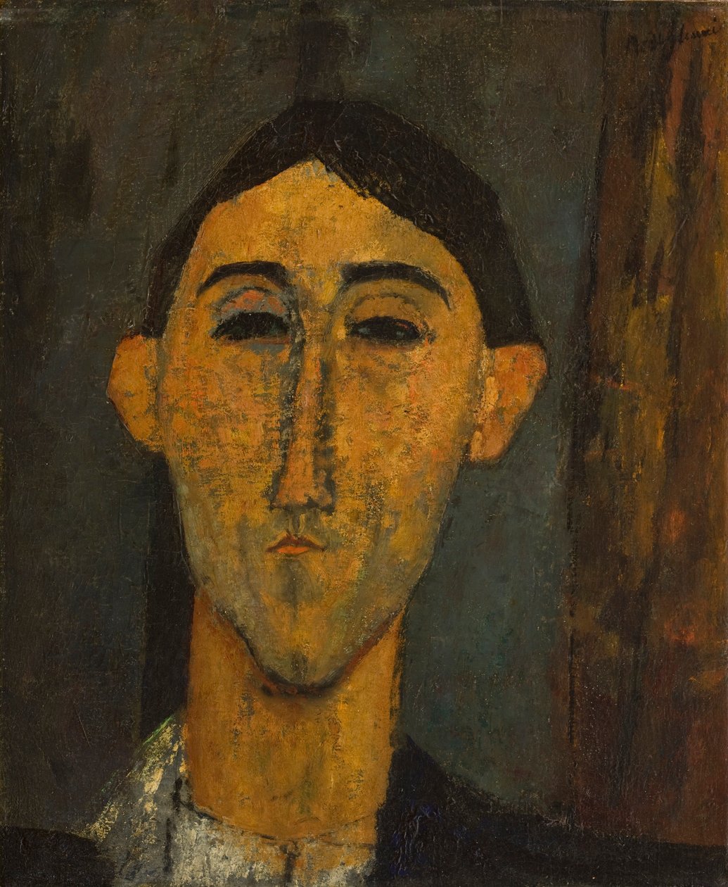 رأس رجل ، c.1915-16 بواسطة أميديو موديجلياني