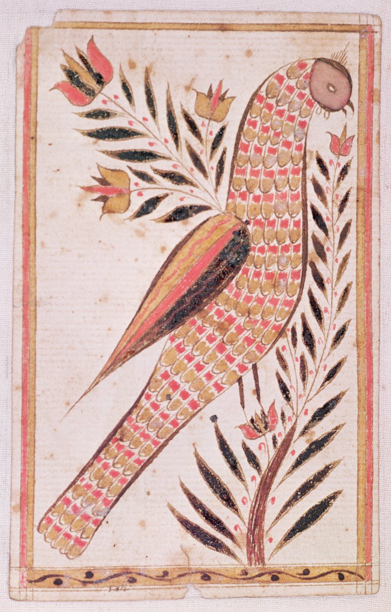 طائر (مرحاض وغواش على ورق) بواسطة المدرسة الأمريكية