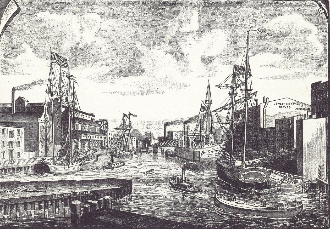 Chicago Docks بواسطة المدرسة الأمريكية