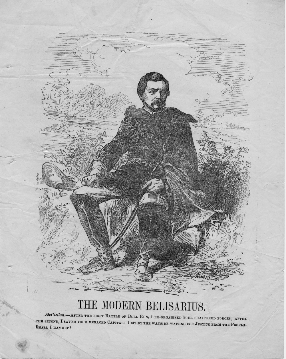 Belisarius الحديث ، ج .1864 بواسطة المدرسة الأمريكية