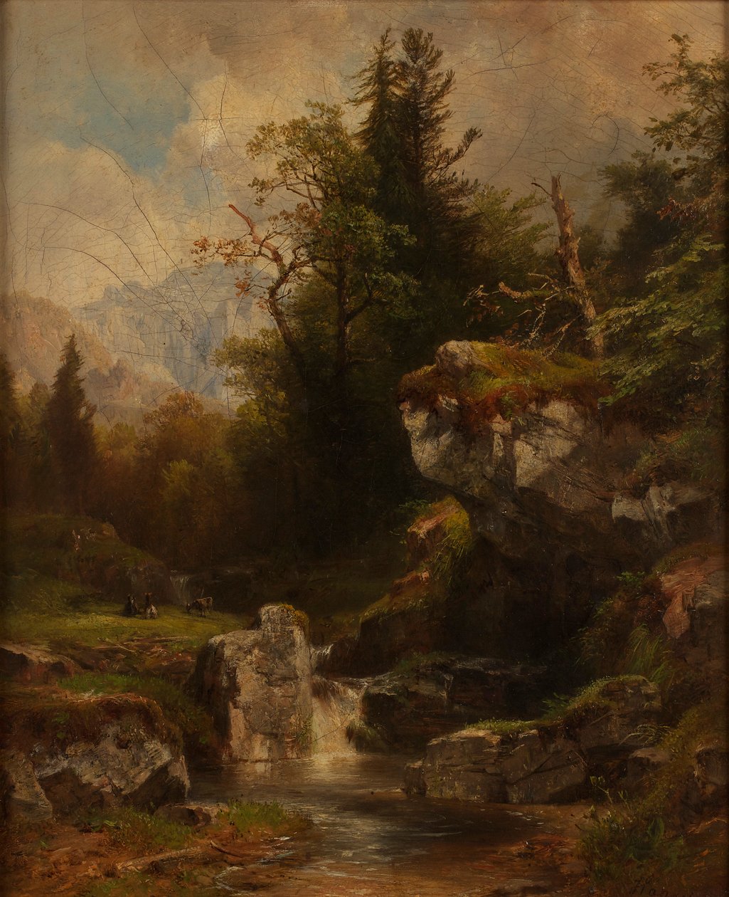 المناظر الطبيعية في Salzkammergut بواسطة انطون هانش