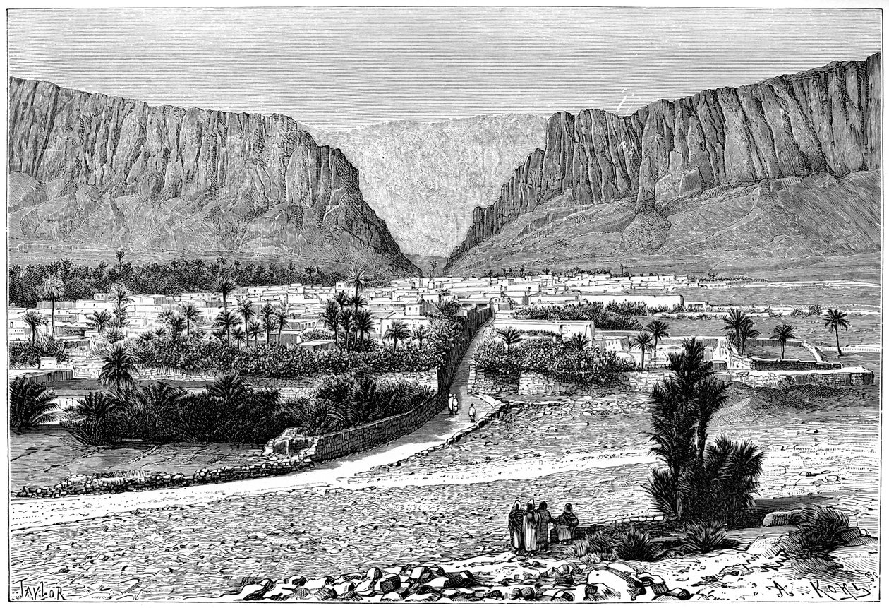 مضيق القنطرة ، تونس ، 1895. بواسطة أرماند كول