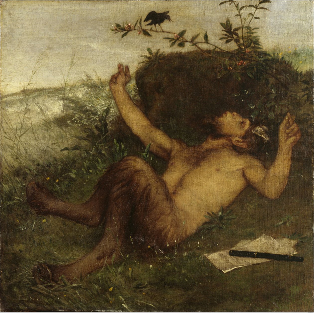 صفير Faun إلى شحرور بواسطة أرنولد بوكلين