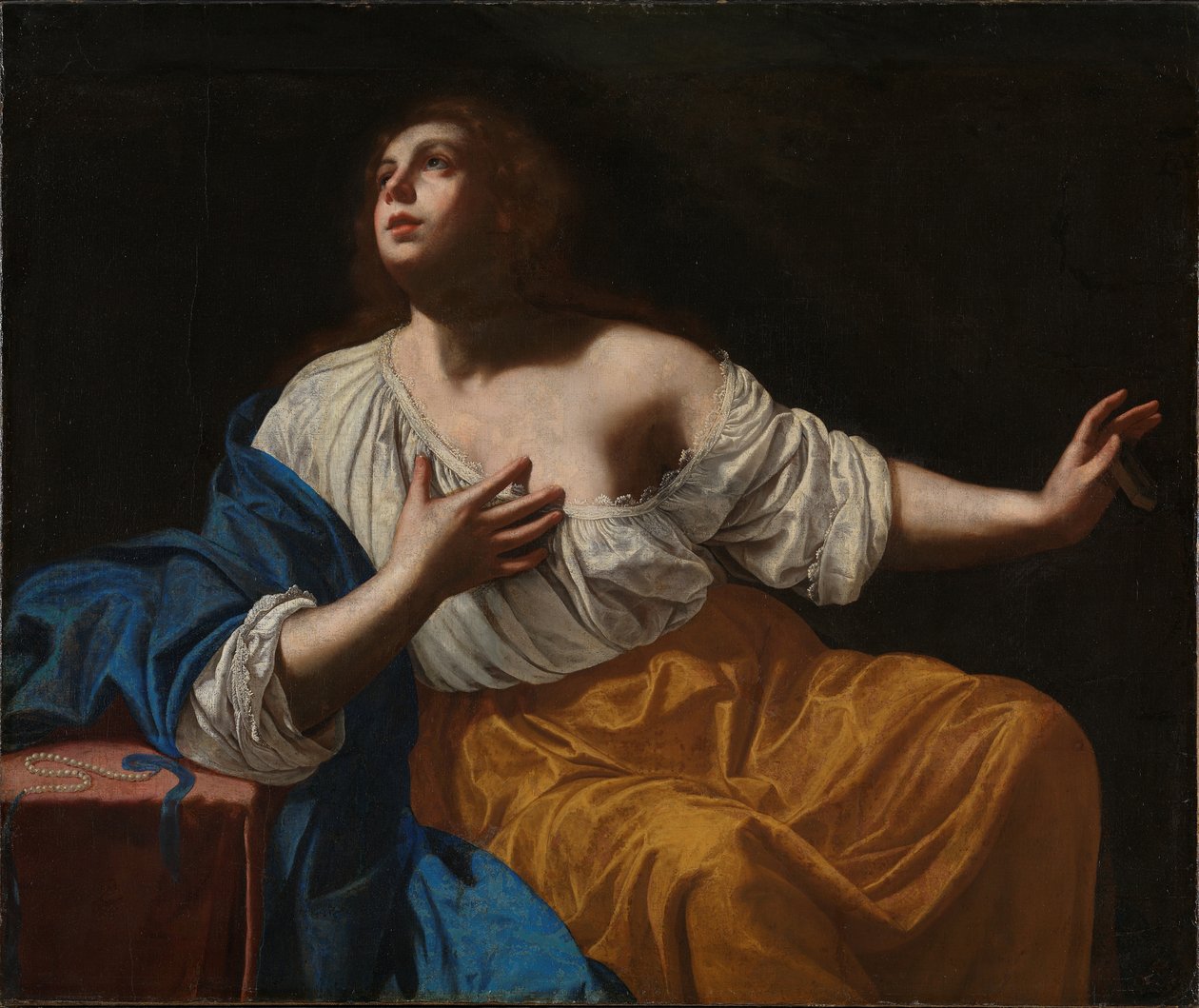 التوبة مريم المجدلية ، ج. 1640. بواسطة الأرطماسيا Gentileschi