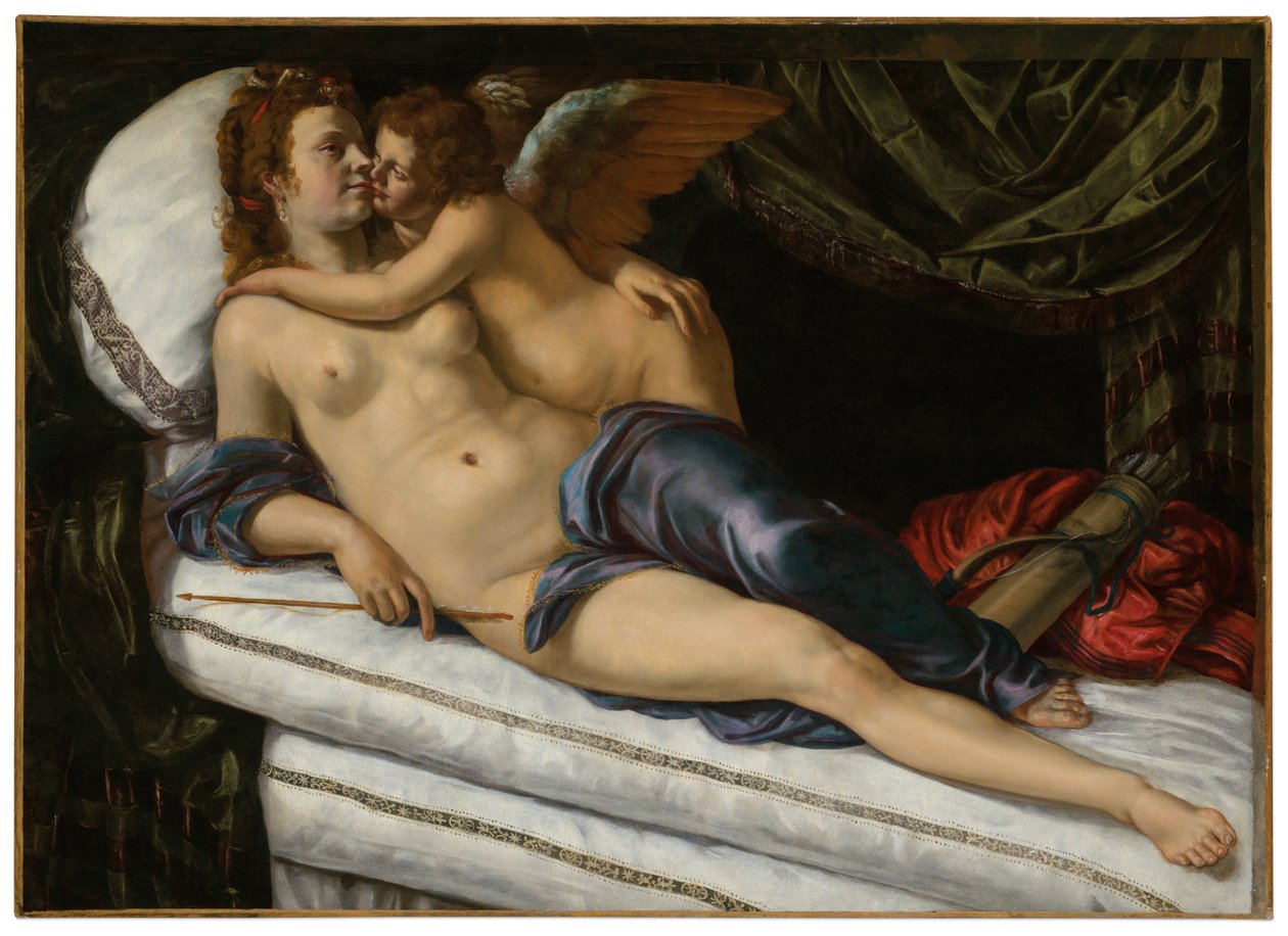 فينوس وكوبيد بواسطة الأرطماسيا Gentileschi