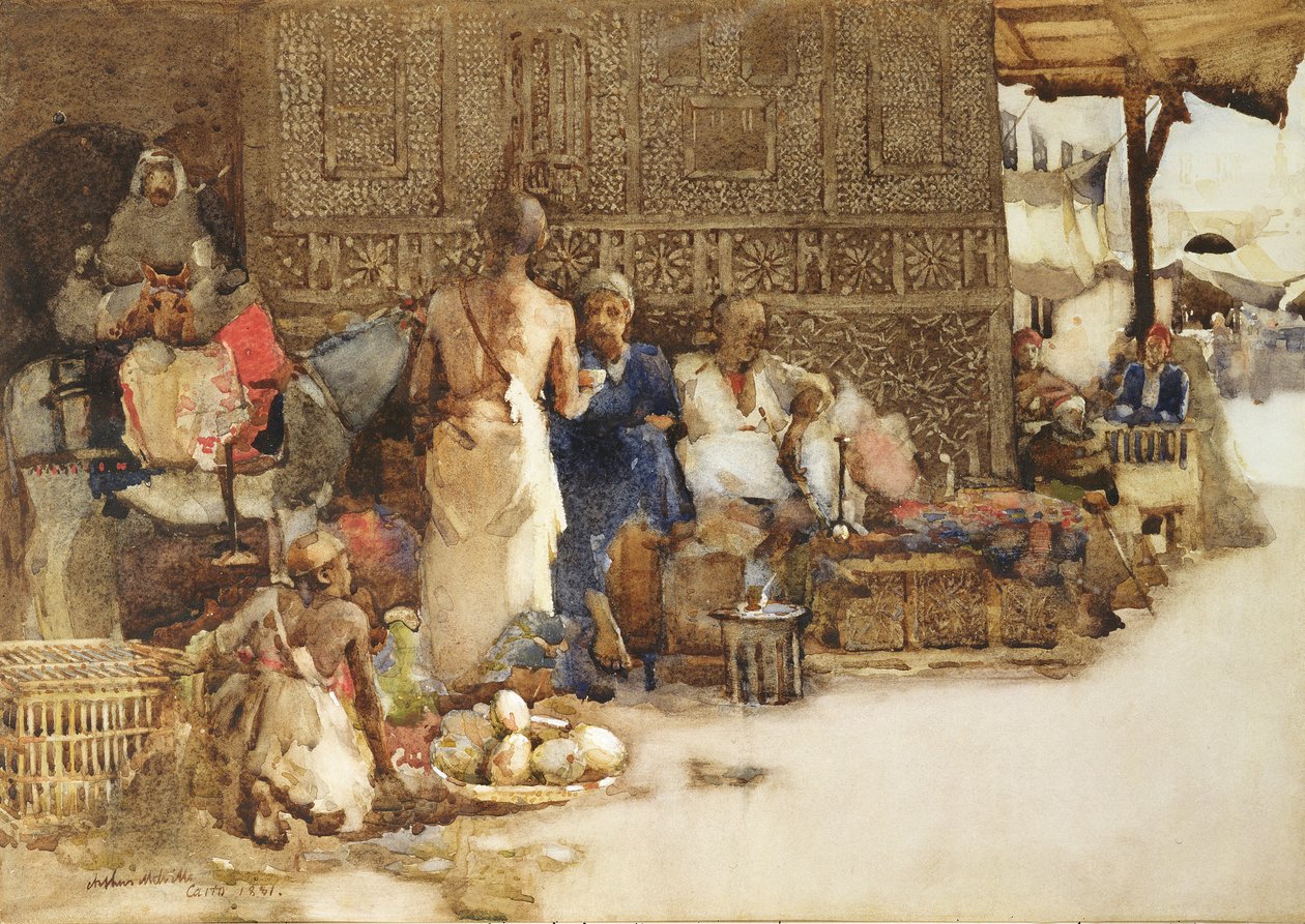 مقهى القاهرة ، 1881 بواسطة آرثر ميلفيل