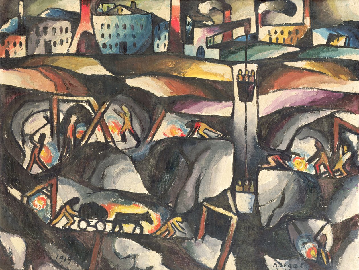 التعدين ، 1919 بواسطة آرثر سيغال