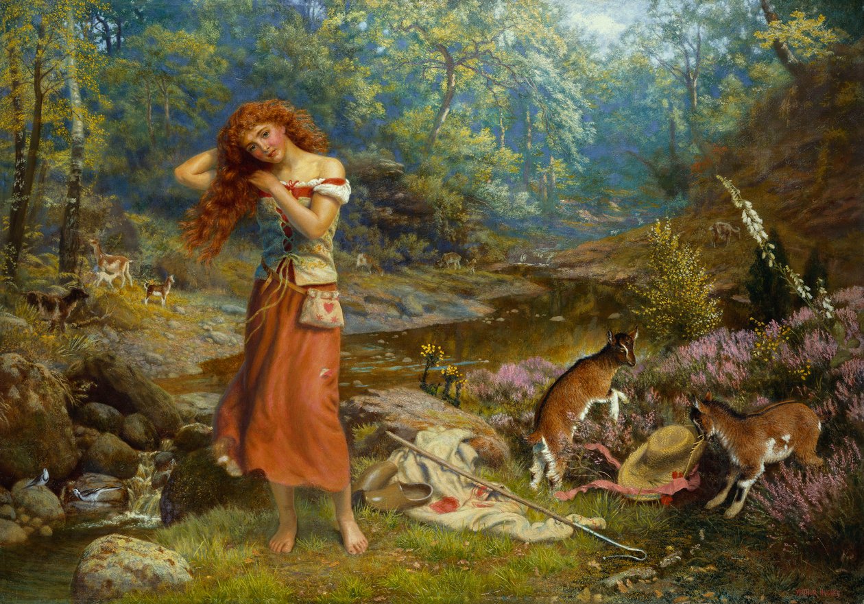 مرحاض أودري ، 1897 بواسطة آرثر هيوز