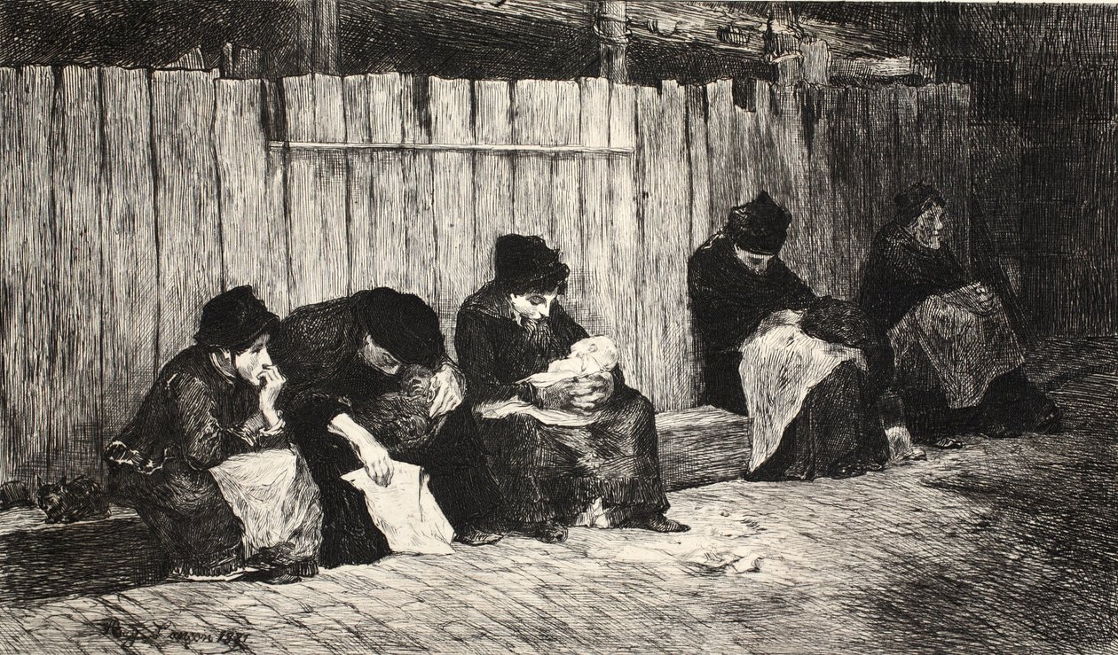 رسم توضيحي من الحانة "La Rue a Londres". بقلم G. Charpentier et Cie ، 1884 بواسطة أوغست أندريه لانكون