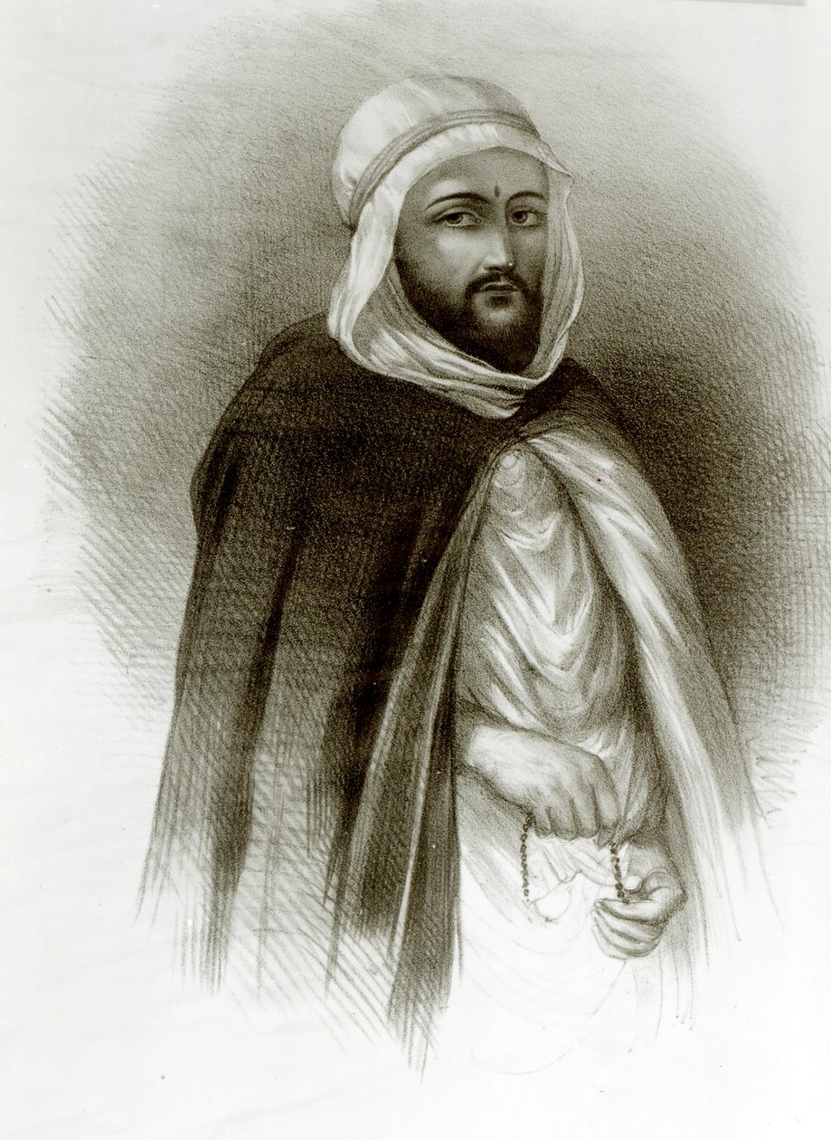 Portrait of Abd El-Kader   بواسطة أوغست بري