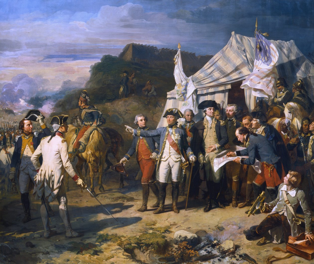 حصار يوركتاون ، 1781 c1836 بواسطة لويس تشارلز أوغست كودير