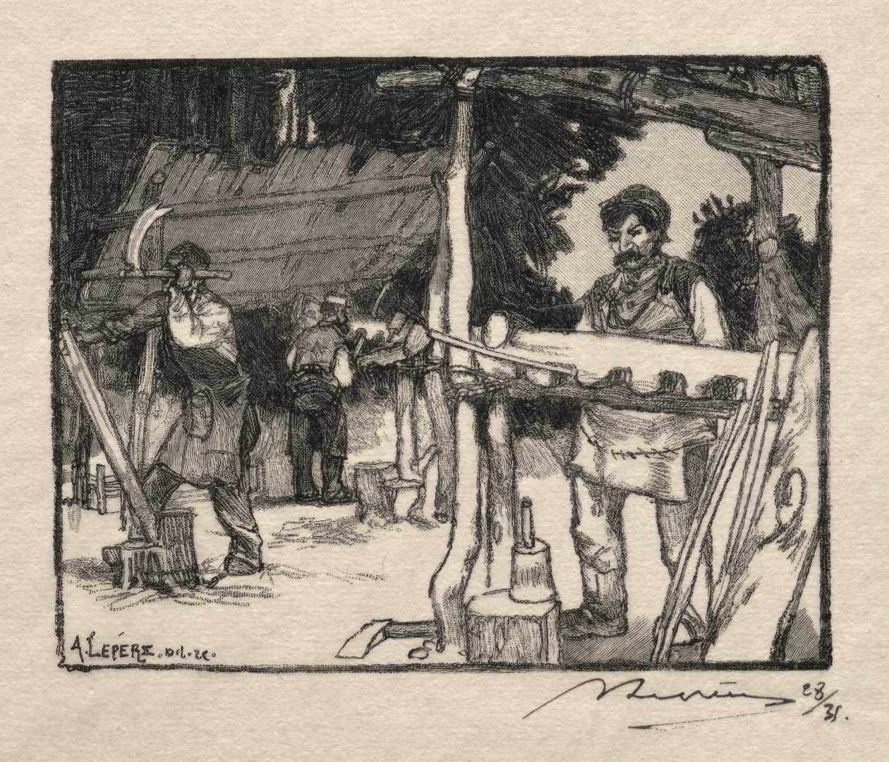 مصنع الشرائح ، 1889. بواسطة أوغست لويس ليبيري