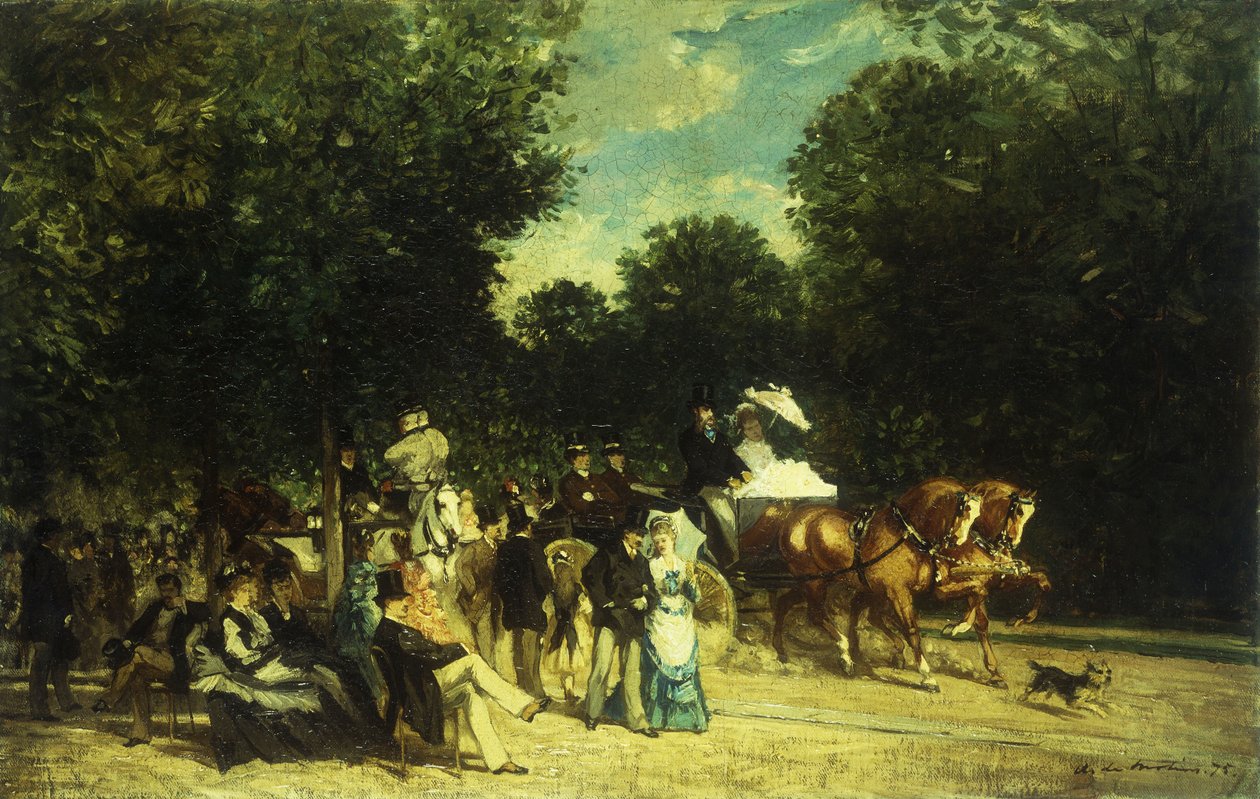 يوم في الحديقة ، 1875 بواسطة أوغست دي مولينز