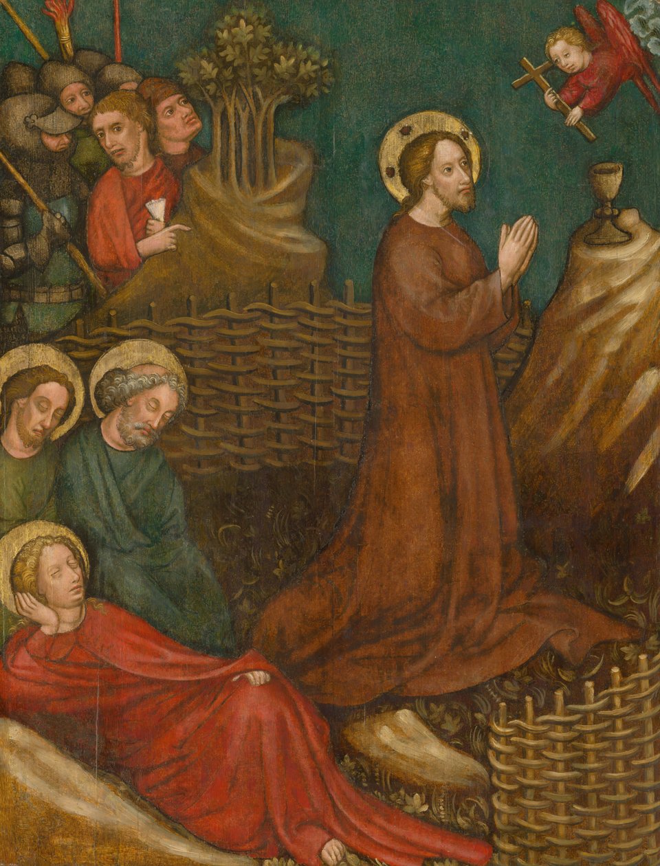 عذاب في الحديقة ، c.1420. بواسطة سيد النمساوي