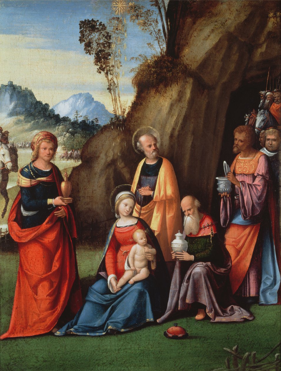 عشق المجوس ، 1513 بواسطة Benvenuto Tisi da Garofalo
