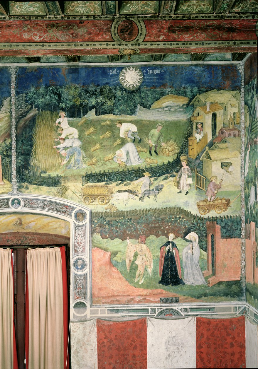 شهر أغسطس c.1400 بواسطة المدرسة البوهيمية