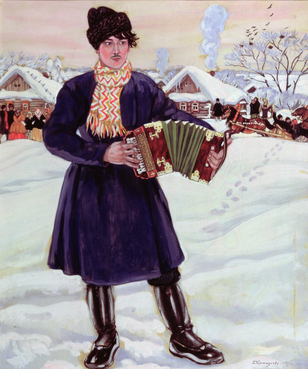 شوفاريد ، 1916 (مرحاض وجواش على ورق) بواسطة بوريس ميخائيلوفيتش كوستودييف