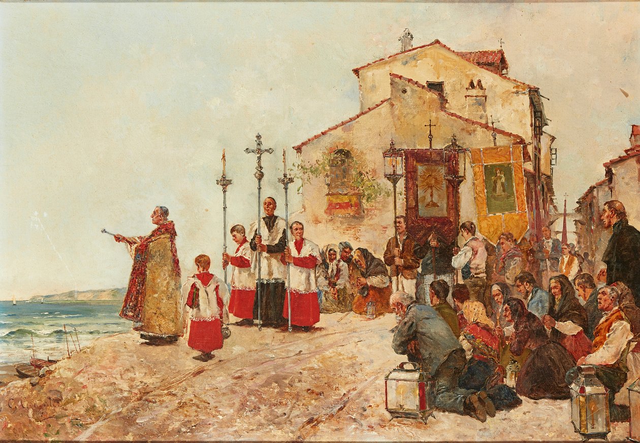 نعمة الصيد (زيت على قماش) بواسطة سي جونزاليس