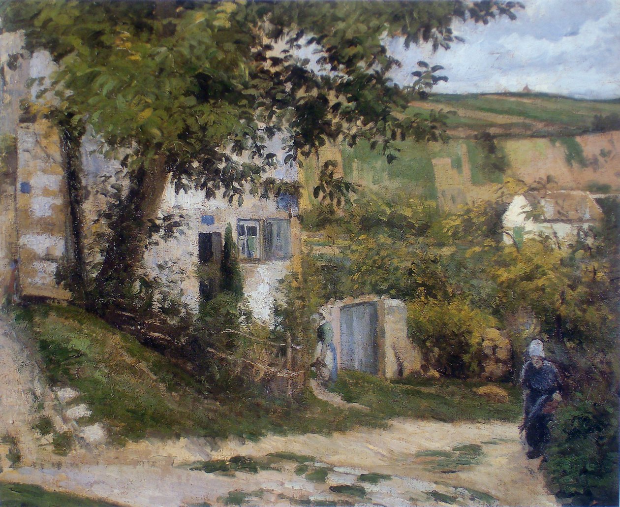 Chemin a LHermitage بواسطة كميل يعقوب بيسارو